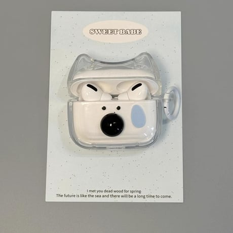 犬ちゃん Airpods 4ケース リング付 Airpodspro2/proカバー Airpods3/2 めっちゃ可愛い ギフトにおすすめ[M4870]