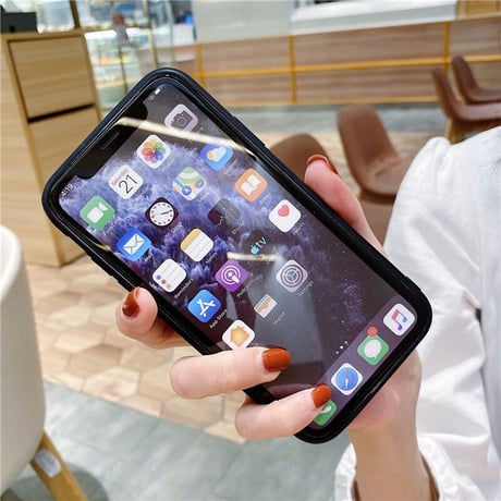 小銭入れ付 iphone14pro/13ケース レザー製 リング付きアイフォン12mini/11proカバー シンプル便利 [M2153]