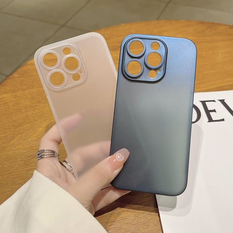 薄型 iPhone14plus/14proケース 指紋防止 アイフォン13mini/12/11proカバー 黄ばまない 軽い ハードケース[M2233]
