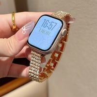 高級感ジュエリー AppleWatchバンド 高品質 金属 アップルウォッチ10/9 ベルト Ultra3/2/1 Series 10/9/8 SE3/2/1 おしゃれ[M5306]
