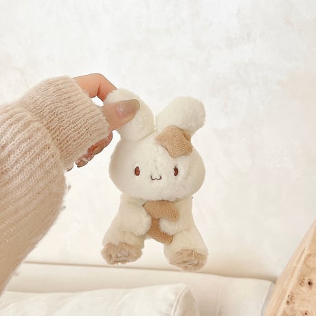 兎ぬいぐるみ Airpods 4ケース モフモフ Airpods3/Pro2ケース airpodsproカバー 柔らかい 可愛いギフトにおすすめ [M5142]