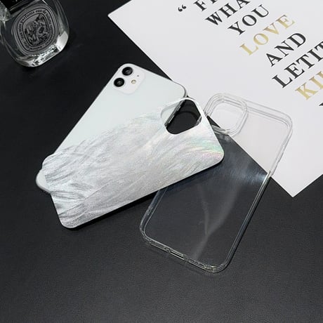 スマホインナーシート キラキラ クリアケースにおすすめ きれい 光る 人気 iPhone用 コスパ最強 [M4070]