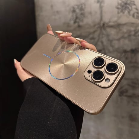 キラキラ iPhone16Pro/16plusケース 耐衝撃 Magsafe対応 iPhone15promax/14/13proカバー 高級感 全面保護 贅沢 存在感抜群[M5411]