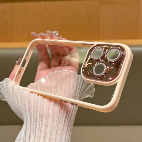 キラキラカメラカバー iPhone15pro/15promaxケース 黄ばまない 丈夫 iphone14/13/12proケース オシャレ 超人気[M3664]