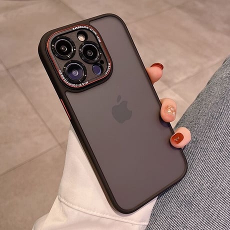 指紋防止 iphone14pro/14promaxカバー マット加工 汚れ付きにくいiphone13/12promaxカバー  耐衝撃 滑りにくい 高品質[M2294]