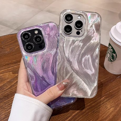 キラキラ iPhone15/15proケース オシャレ iphone14/13/12proカバー きれい シック 女子力アップ[M3886]
