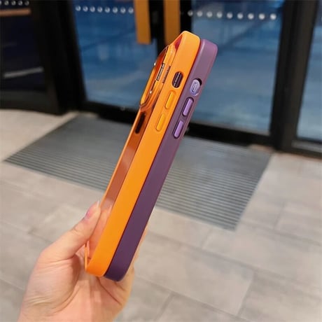 スタンド付 iPhone17pro/17promaxケース ガラス製レンズ保護フィルム付 耐衝撃 カッコイイiphone16Pro/15/14シリーズ[M3553]