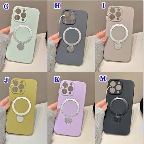 リング付 iPhone16/16Proケース Magsase対応 シリコン iPhone15/14Pro/13ケース 多機能 指紋防止 丈夫  [M4592]