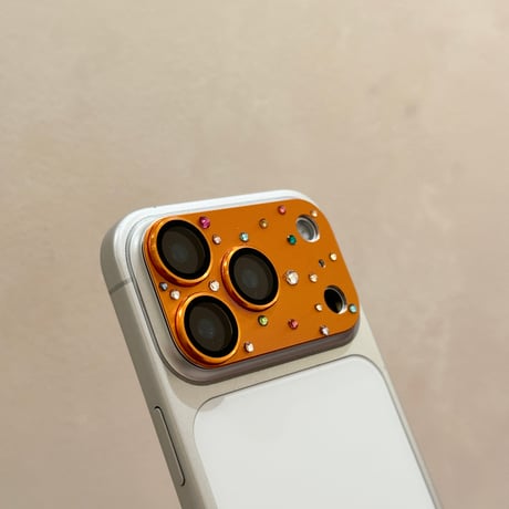 ダイヤレンズカバー iPhone17ProMax/17Pro/7カメラレンズフィルム  金属製  おしゃれ  頑丈 キラキラ 耐久性耐衝撃 [M5761]