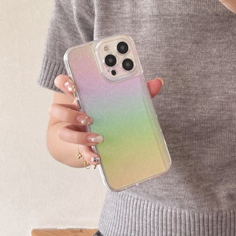 3点インナーシート付 iPhone15/15proケース キラキラ 光る iPhone14/13pro/12ケース 女子力アップ おしゃれ[M4217]