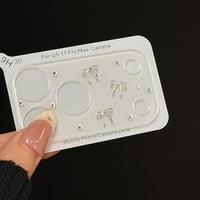 iPhone18Proシリーズ リボンカメラカバー iPhone17Pro iPhone17ProMax レンズフィルム  ダイヤデコ キラキラ  おしゃれ  頑丈 きれい [M6045]
