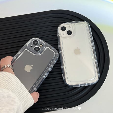 耐衝撃 透明iPhone14/15ケース クリアアイフォン13/12proカバー 全面保護 使いやすい 落下防止枠 トレンド [M2778]