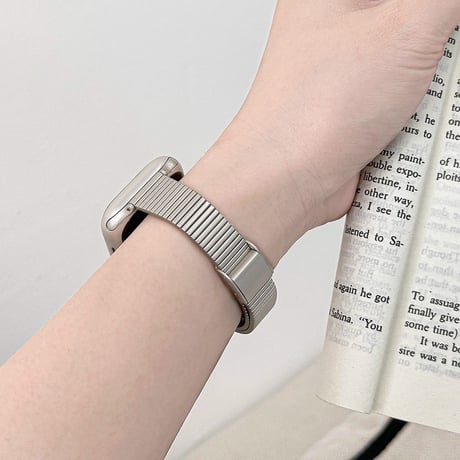高級感 Applewatch Series10バンド 金属 Ultra2/1/SE(第2/1世代)/Series9/8/7/6/5/4/3/2/1アップルウォッチバンド エレガント[M4873]