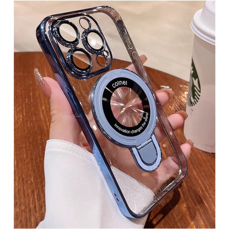 マグセーフ対応スタンド iPhone15/15proケース  キラキラ  アイフォン14/13proカバー カメラ保護 オシャレさんにおすすめ [M3648]