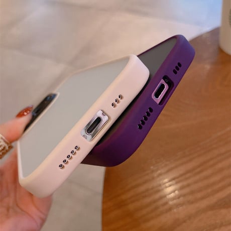 指紋防止 iphone14pro/14promaxカバー マット加工 汚れ付きにくいiphone13/12promaxカバー  耐衝撃 滑りにくい 高品質[M2294]