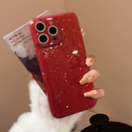 ワインレッド iPhone16pro/16ケース キラキラ ラメ入り アイフォン15pro/14/13promaxケース かわいい 女子力アップ [M5078]