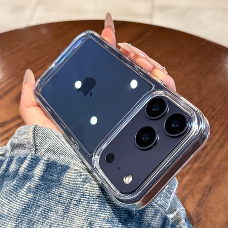 高透明 iPhone17ProMax/17Proケース ブルー/オレンジ/シルバーに合う iPhone17/Air/16/15カバー 黄ばまない 耐衝撃[M5844]