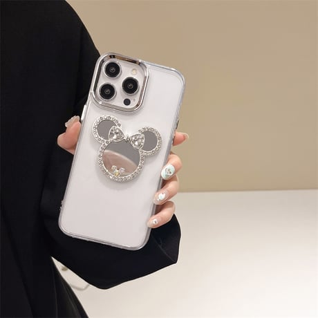 ジュエリーミラー iPhone16/16Proケース 透明 iPhone15/14plus/12カバー おしゃれ 人気品 [M4612]