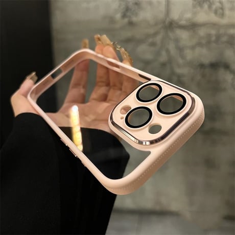 滑り止め加工 iPhone16pro/15promaxケース  高透明 黄ばまないアイフォン14Promax/13/12proカバー カメラ保護 高品質[M3676]