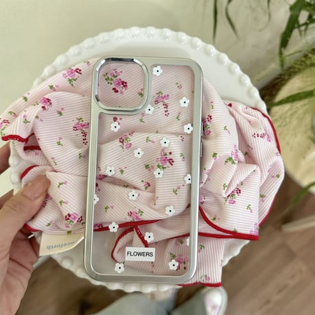 花柄 iPhone15/15proケース 黄ばまない クリアiPhone14/13pro/12ケース かわいい きれい[M4343]