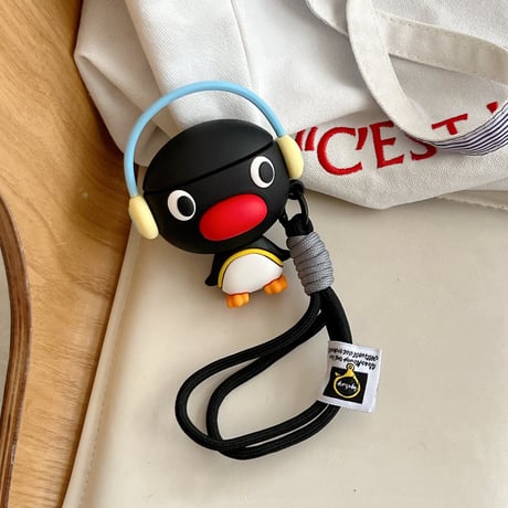 ペンギン Airpods4ケース ストラップ付 AirpodsPro2ケース エアーポッズ3/2 頑丈 かわいい ギフトにおすすめ[M5621]