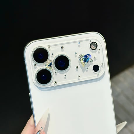ダイヤカメラカバー iPhone17 iPhone17Pro iPhone17ProMax ガラス保護フィルム キラキラ おしゃれ きれい 人気[M6069]