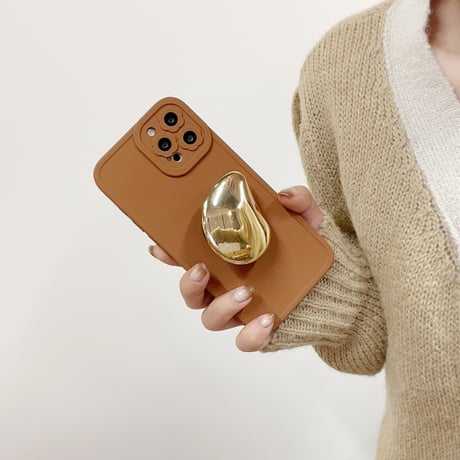 金属グリップ付 iPhone13pro/13promaxケース   スマホスタンド iphone12 /11promaxカバー   可愛い 品質いいM1138