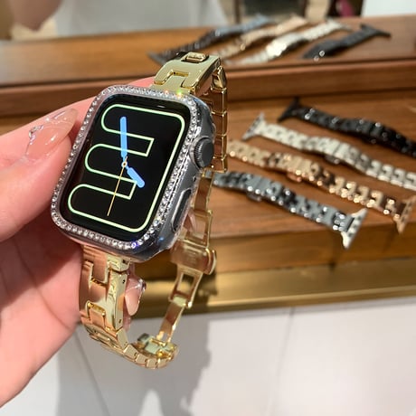 高級感 Apple watch Series10バンド おしゃれ金属 アップルウォッチバンド Ultra series8 7 6 5 4  3 2 SE SE2 高品質 セレブ愛用[M5201]