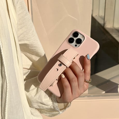 ベルト付 iPhone14pro/14promaxケース レザー製 高級感iphone13/12/11promaxカバー  頑丈  手さわりよい お揃い[M2363]