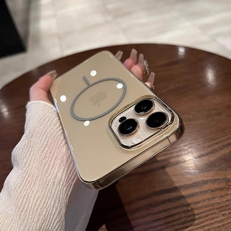 透明軽量 iPhone16promax/16proケース MagSafe対応 黄ばまない クリア iPhone15Pro/14/13/12カバー 高透明感頑丈 [M5317]