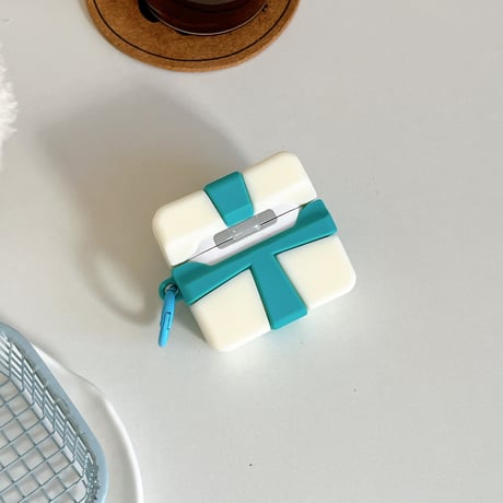 リボンギフトボックス AirPodsPro3ケース 可愛い Airpods4/3ケース  AirpodsPro2/Pro1カバー  ギフトにおすすめ [M5909]