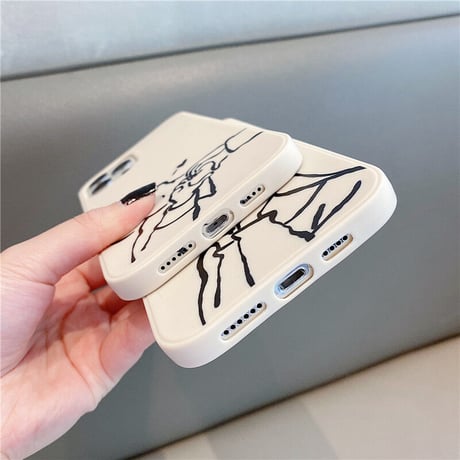 カップルペア iphone14/13promaxケース お揃いgirl/boy iphone12/11promaxカバー シンプル 漫画 使いやすい  [M2202]
