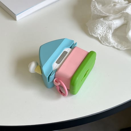 可愛い家 Airpods4ケース クマちゃん AirpodsPro2ケース airpods3/2カバー リング付き ギフトにおすすめ 頑丈[M5412]