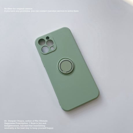 iPhone16/16Proケース リング付  高品質シリコン iphone15pro/14/13mini/12/11proカバー   シンプル  お揃い 手さわりよい スタンド[M2194]