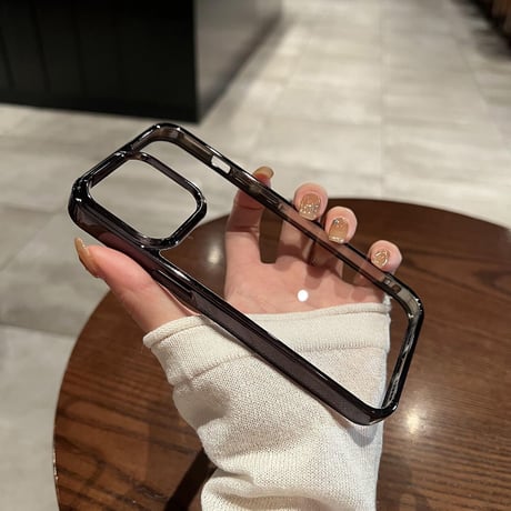 高透明黄ばまない iPhone14pro/14promaxケース  高品質メッキ アイフォン13pro/12proカバー 高級感  頑丈  シンプル 男女兼用[M2547]