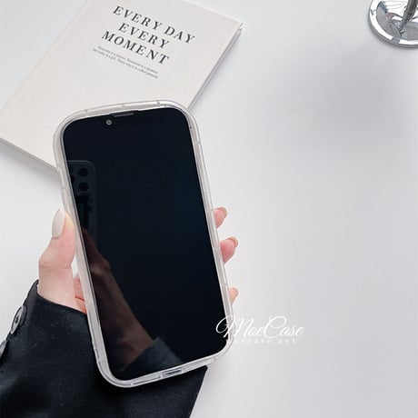 淡色アイボリー iPhone14/14proケース 波紋枠レンズカバー アイフォン13pro/12/11カバー 全面保護 落下防止 頑丈[M2836]