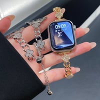 花 Applewatch series10/9バンド オシャレ アップルウォッチseries 8 7 6 5 4 3 2 SE Ultra  人気アイテム 高級感たっぷり[M5257]