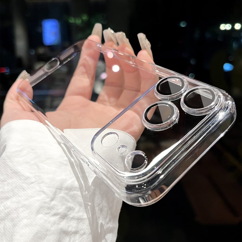MagSafe対応 iPhone17ProMax/16proケース クリア 高透明度 レンズフ