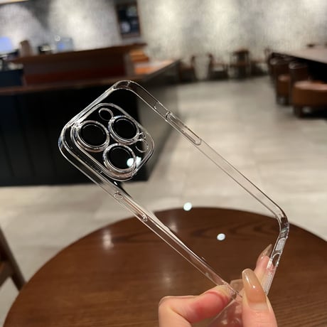 高透明軽量 iphone14/15proケース 黄ばまない アイフォン13pro/12ケース  傷付きにくい 頑丈 ケースなし派におすすめ[M3058]