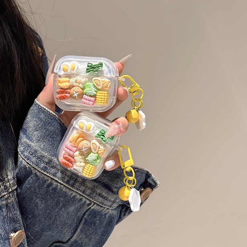 食品 Airpods Fun Novelty and Loving 3D Tomato Baked Beans for AirPods (2nd Gen