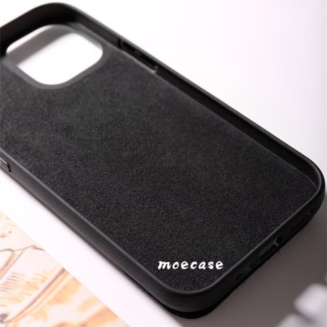ダウンっぽい iphone15Pro/15promaxケース マジックテープ付きアイフォン14/13/12Proカバー 羽毛入り 冬人気  黒色系 男女兼用M269