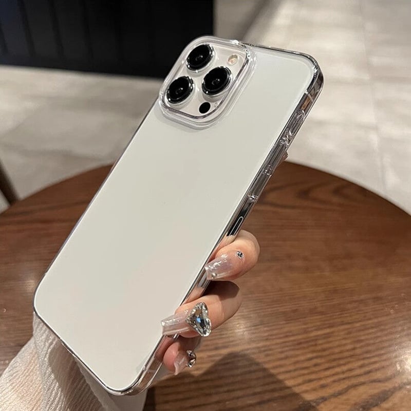 黄ばまないクリアiPhone15pro/15promaxケース 薄型軽量 高透明感