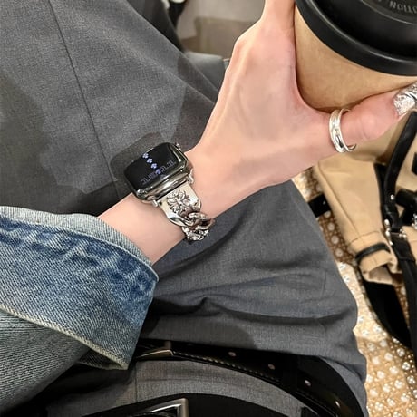 Apple watch series10/9  バンド オシャレ アップルウォッチseries 8 7 6 5 4 3 2 SE Ultra  トレンドファッション 高級感たっぷり[M4595]