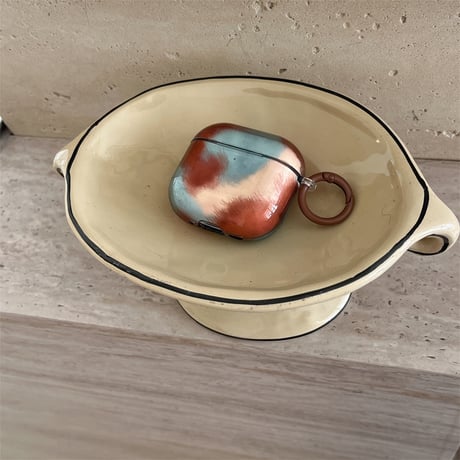 暈し染めカラー Airpods4ケース シック AirpodsPro2ケース airpods3/2カバー  かわいい リング付 おしゃれ [M5332]