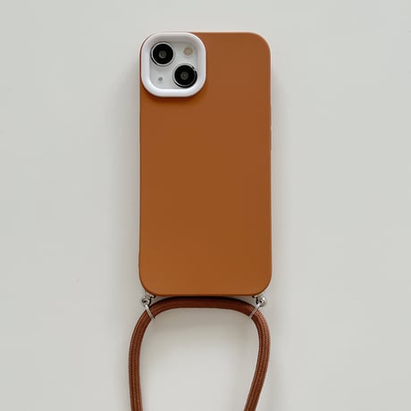 長いストラップ付 iphone14/13promaxケース シンプル風手さわりいいアイフォン12/11promaxカバー 便利 持ちやすい[M2152]