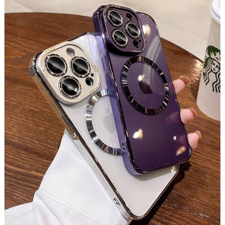 カメラ保護 iPhone16Pro/15ProMaxケース 高級感耐衝撃 MagSafe対応 クリアiPhone14/13Proカバー 耐久性 頑丈 高透明感[M3577]