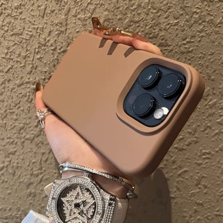 シリコン iPhone16pro/15promaxケース 高品質 耐衝撃 iPhone14/13proカバー 高級感 無地シンプル[M3549]