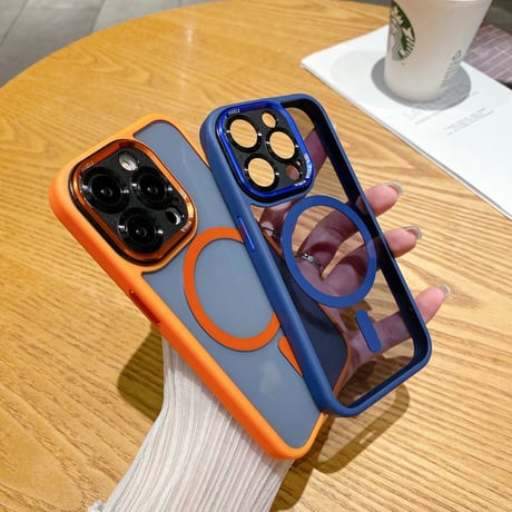ナチュラルチタン iPhone15pro/15promaxケース ブラックチタン Magsafe対応 iPhone14/13proカバー  高級感 耐久性耐衝撃[M3571]