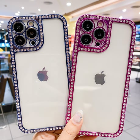 ジュエルデコiphone13/12proケース オシャレ キラキラ iphone11pro/XSカバー  ファッション 綺麗 クリアカバー[M1653]