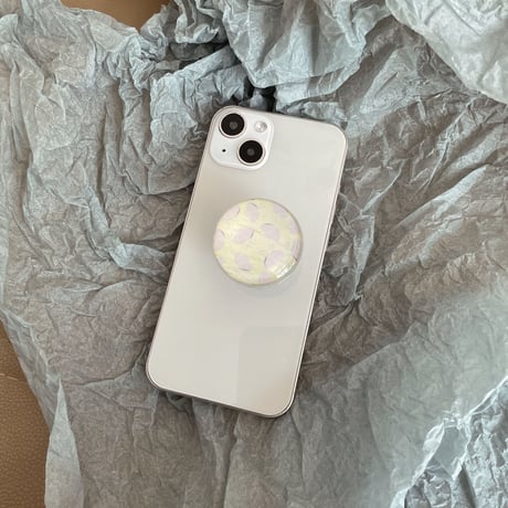 おしゃれ 花柄 スマホグリップ  伸び縮み式 綺麗 ガラス 透明グリップトーク  スマホリング  落下防止 卓上スタンド機能 可愛い ファッション 多機能[M1606]